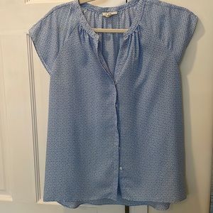 Blue and white Joie blouse